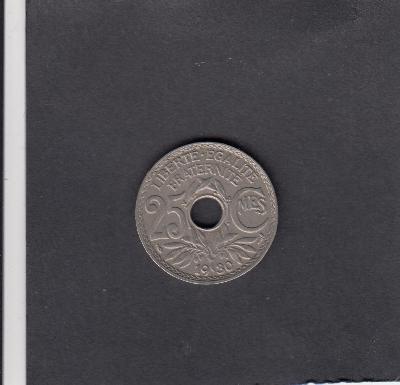 Beschrijving: 25 Centimes HOLE